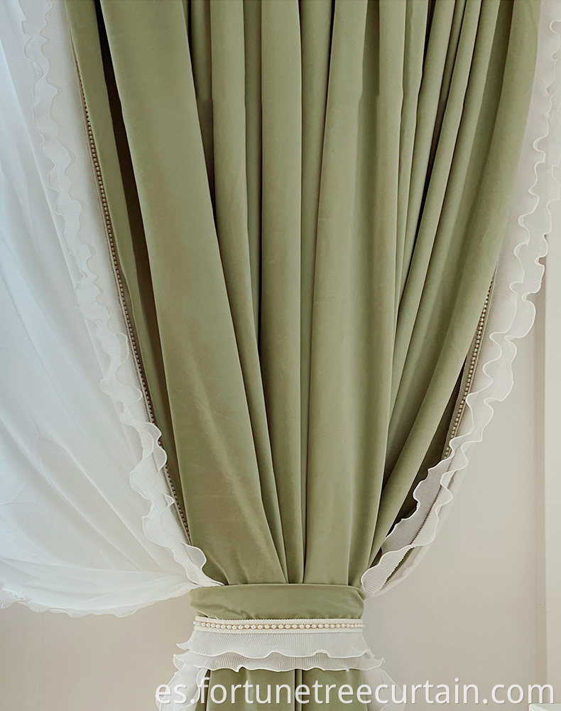 French Manageable High Shading Cashmere Curtains